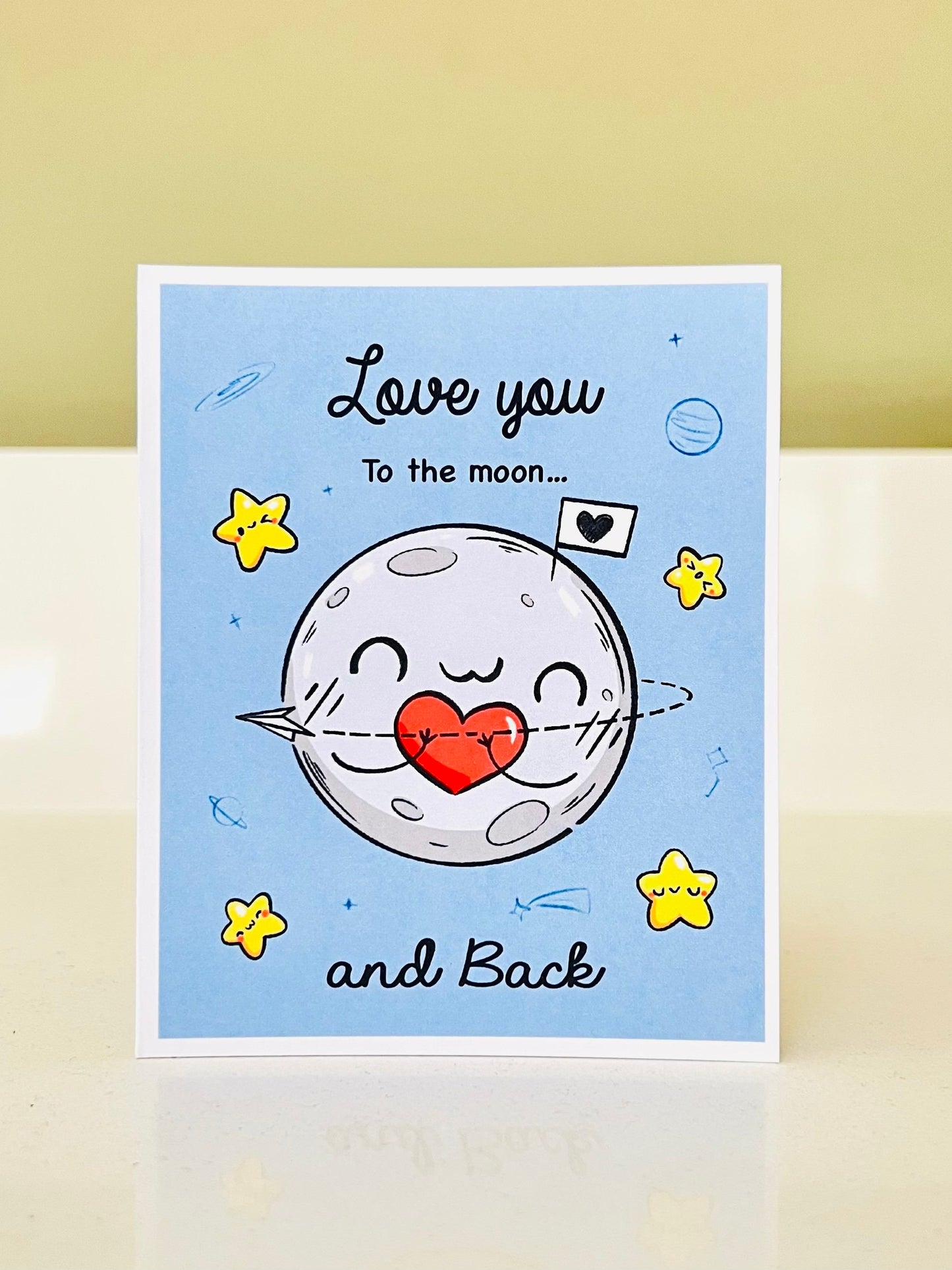 "Love You to the Moon and Back" Card