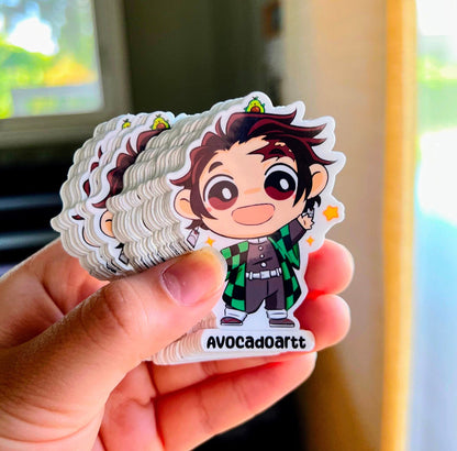 Tanjiro Demon Slayer sticker