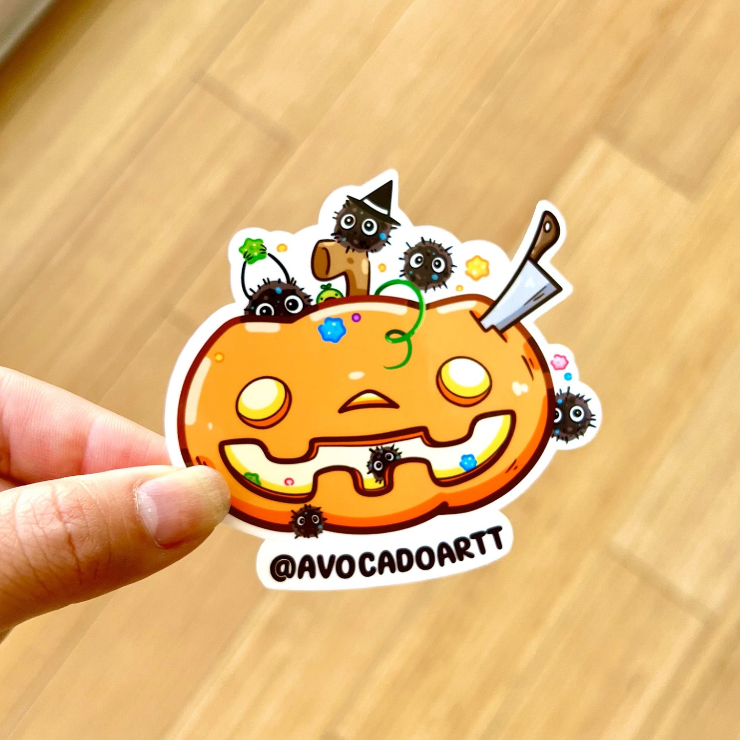 Soot Sprite Halloween sticker