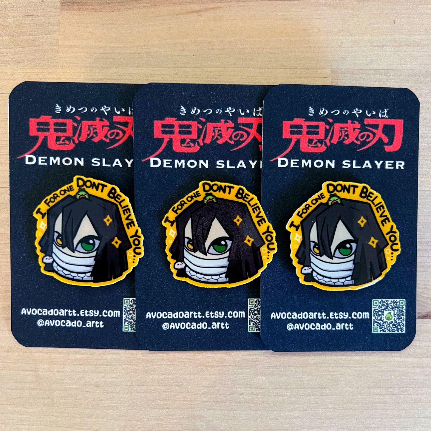 Obanani Demon Slayer Pin