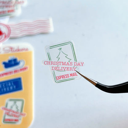 Christmas Postal Mail sticker sheets