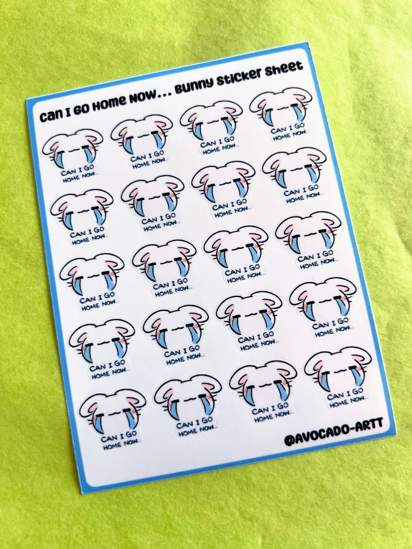 Bunny Sticker Sheet