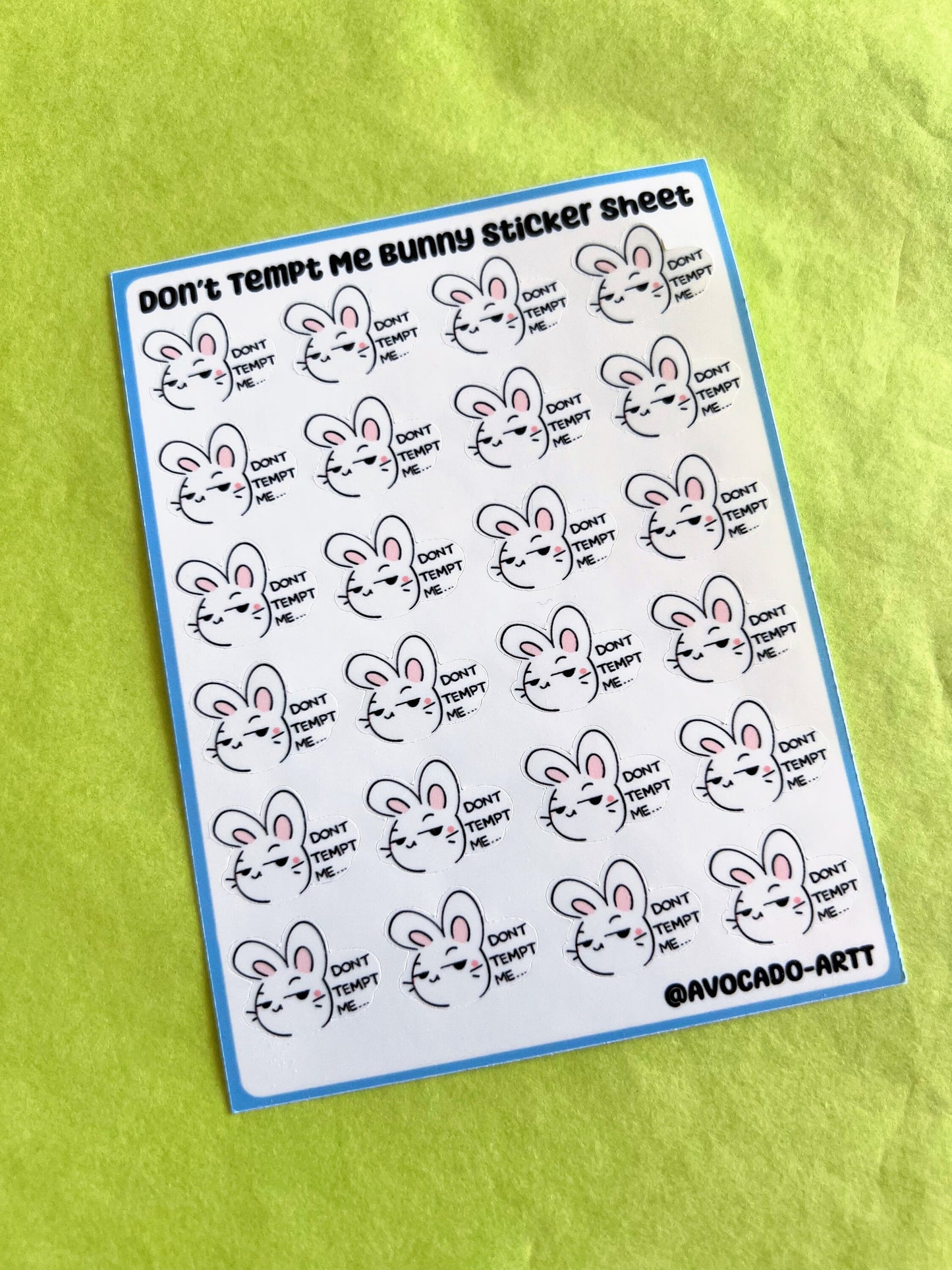 Bunny Sticker Sheet