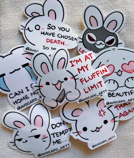 Choas Bunny Stickers